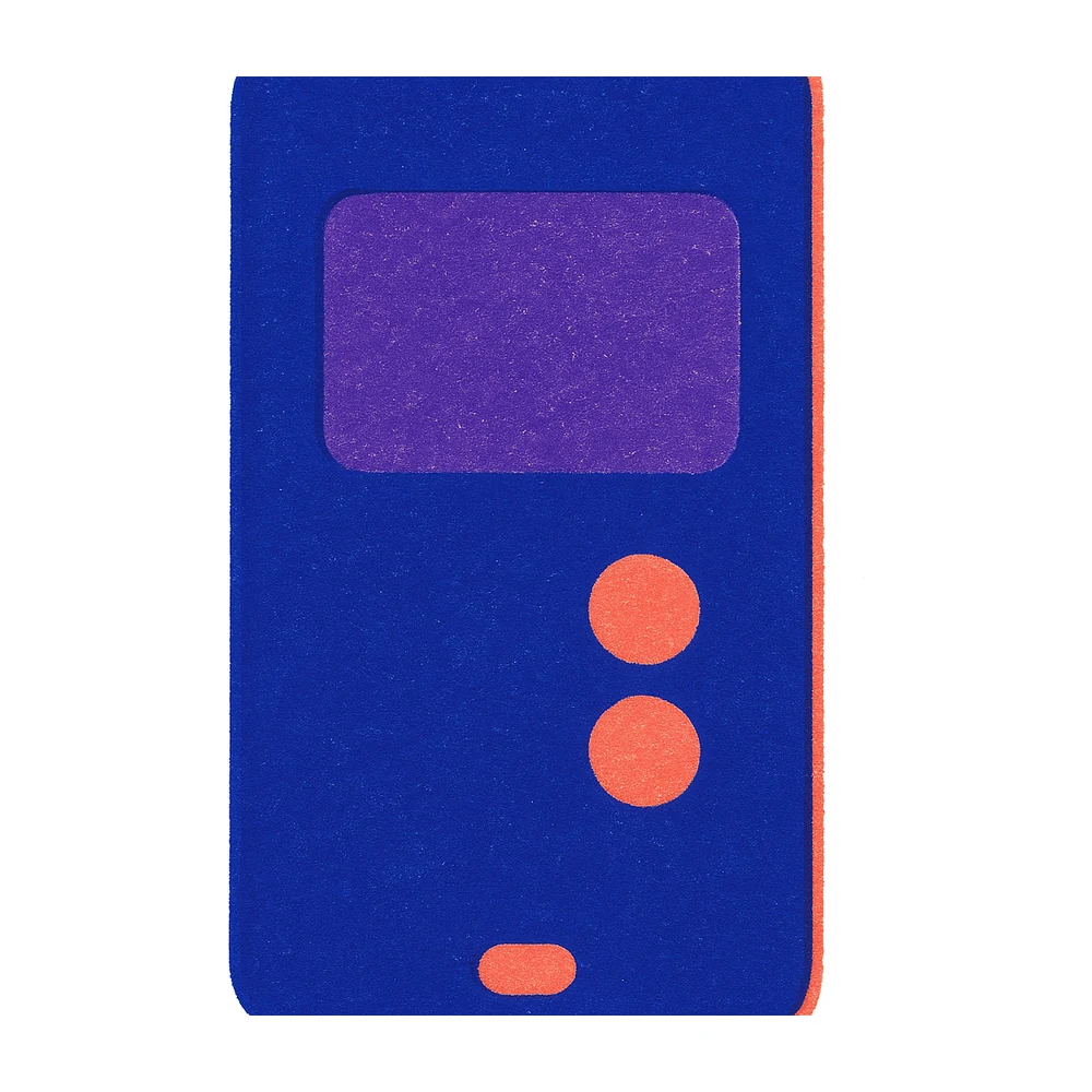 A smartphone showing a single card on its screen.